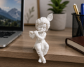 Adorable Kid Krishna Playing Flute Idol | 3D Printed Decorative Statue for Home, Desk & Car Dashboard