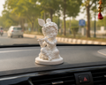 Adorable Baby Krishna Playing Flute Idol | 3D Printed Decorative Statue for Home, Puja & Car Dashboard
