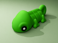 Chameleon Buddy Keychain & Magnet – Cute Flexible Animal Charm