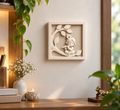 3D Printed Bal Krishna Wall Art | Baby Krishna Playing Flute on Tree Branch | Elegant Spiritual Wall Decor