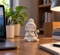 Cute Lord Hanuman Idol | 3D Printed Miniature for Home, Pooja & Car Dashboard