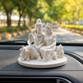 Lord Shiva & Parvati Family Idol with Nandi & Ganesha | 3D Printed Decorative Showpiece