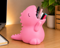 Cute Dinosaur Pen Holder | 15 cm 3D Printed Desk Organizer