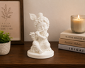 Adorable Baby Krishna Playing Flute Idol | 3D Printed Decorative Statue for Home, Puja & Car Dashboard