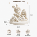 Adorable Radha Krishna Idol | 3D Printed Decorative Statue for Home, Desk & Puja Space