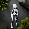 Dancing Aquarium Skeleton Decoration | Funny Moving Fish Tank Ornament | Flexible Poseable Aquarium Decor