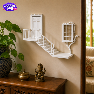 Little Krishna Playing Flute Wall Décor | 3D Printed Wall Hanging