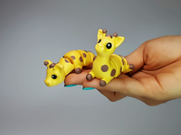 Giraffe Buddy Keychain – Cute Flexible Animal Charm