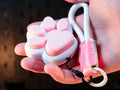 Cute Cat Paw Clicker Keychain | Pocket Fidget Toy & Stress Reliever