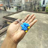 Parrot Buddy Keychain & Magnet – Cute Flexible Animal Charm