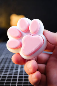 Cute Cat Paw Clicker Keychain | Pocket Fidget Toy & Stress Reliever