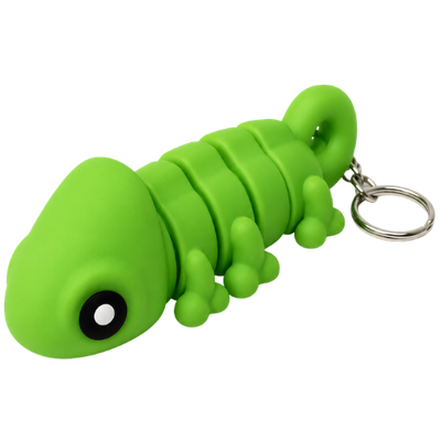 Chameleon Buddy Keychain & Magnet – Cute Flexible Animal Charm