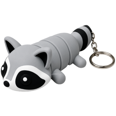 Flexi Raccoon Keychain & Magnet – Cute Articulated Animal Charm