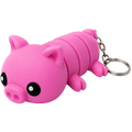 Piggy Buddy Keychain & Magnet – Cute Flexible Animal Charm